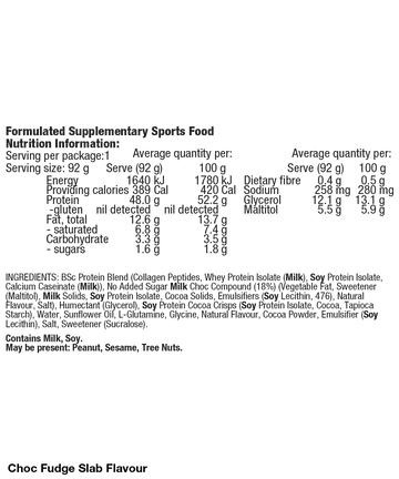 BSc High Protein Bar 92g Box of 12