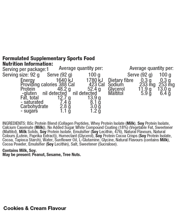 BSc High Protein Bar 92g Box of 12