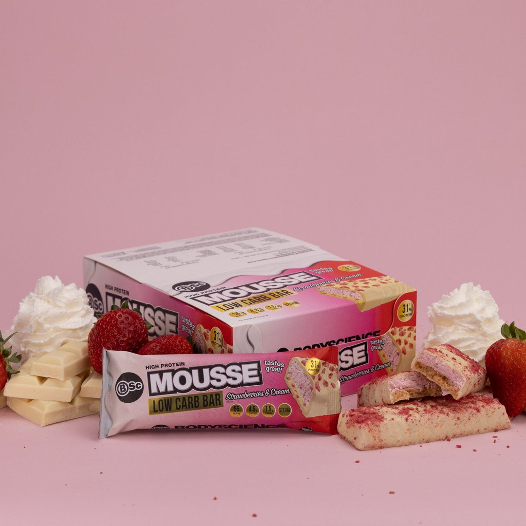 BSc Low Carb Mousse Protein Bar 55g 12 Pack