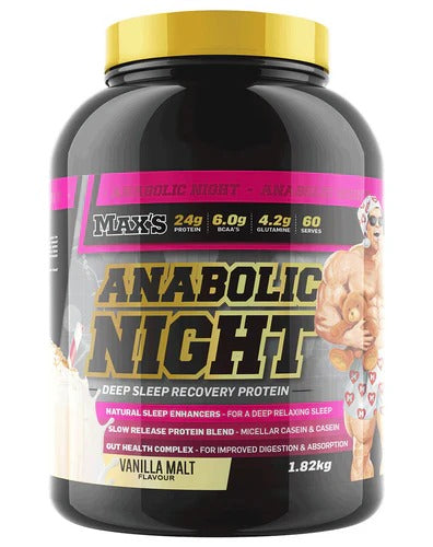 Anabolic Night by Max's Protein jar front view