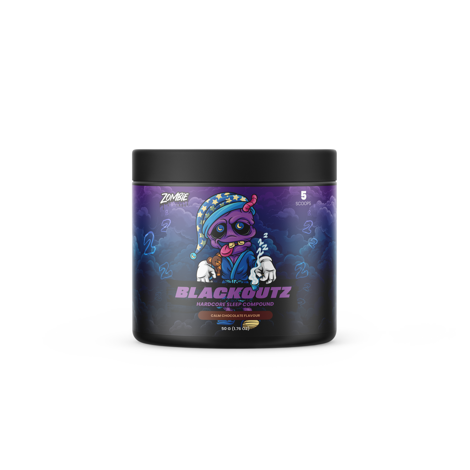BLACKOUTZ Mini Sleep Formula by ZOMBIE jar front view