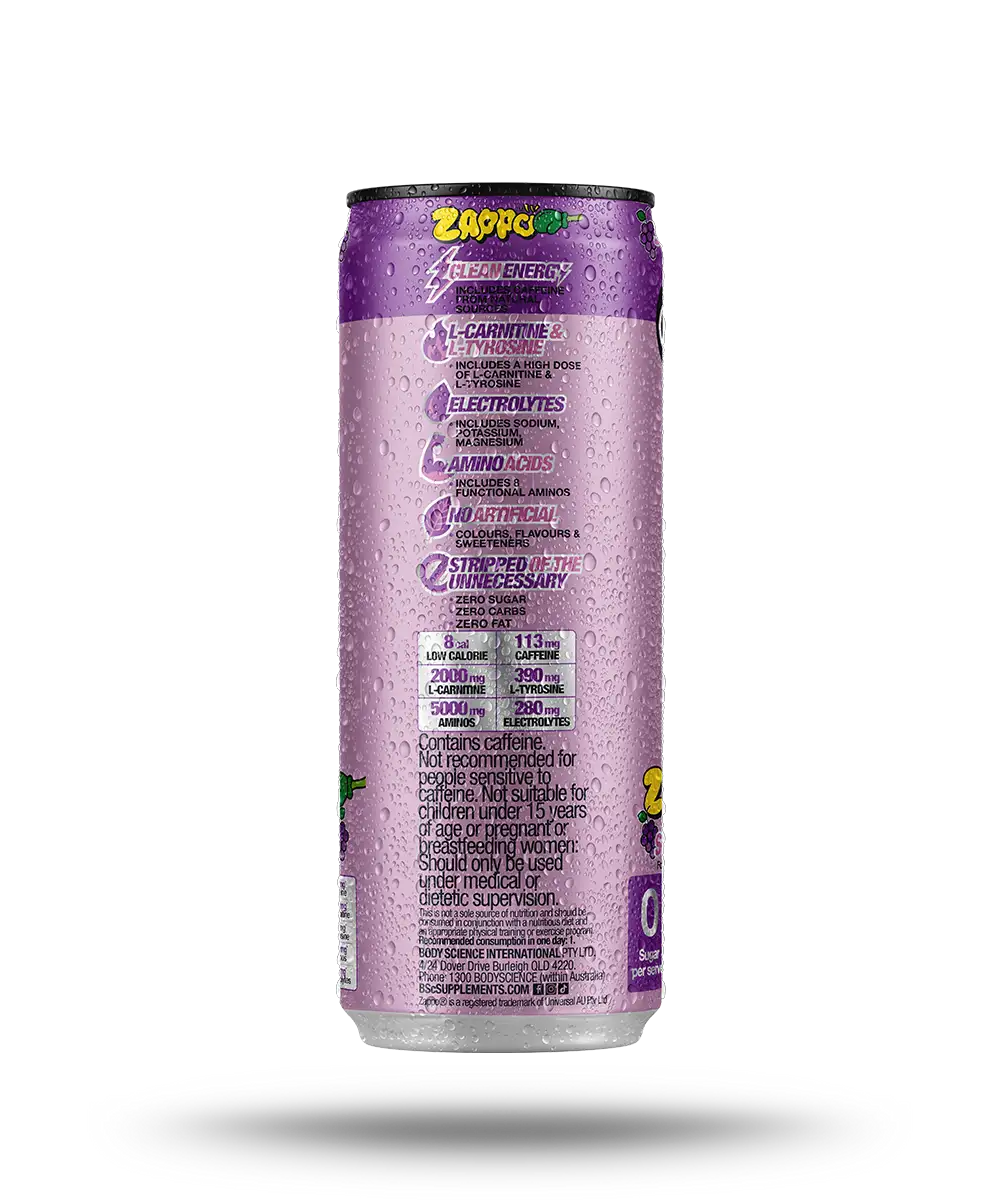 BSC Supplements Energy Drink can close-up
