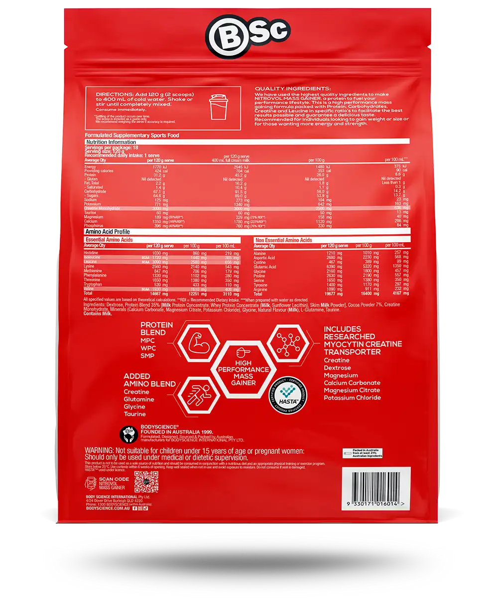 BSC Supplements Growth Protein close-up