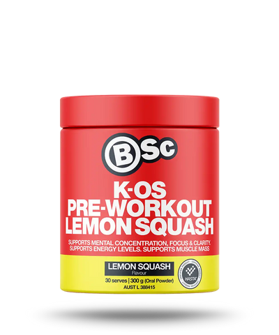 BSc K-OS Pre-Workout Powder Lemon Squash 300g