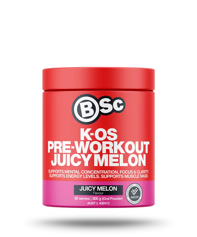 BSc K-OS Pre-Workout Juicy Melon 300g
