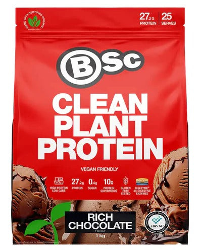 BSc Supplements Clean Plant Protein scoop close-up