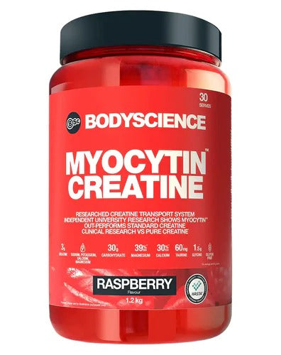 BSc Supplements Myocytin powder scoop close-up