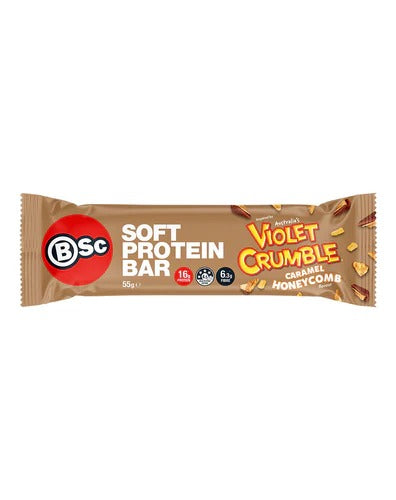 BSc Supplements Soft Protein Bar unwrapped close-up