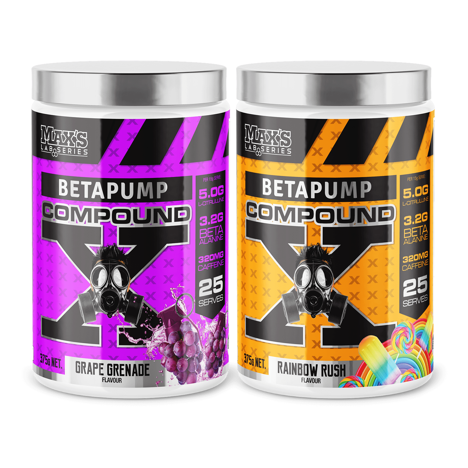 BetaPump Compound X Twin Pack by Max's — front label view