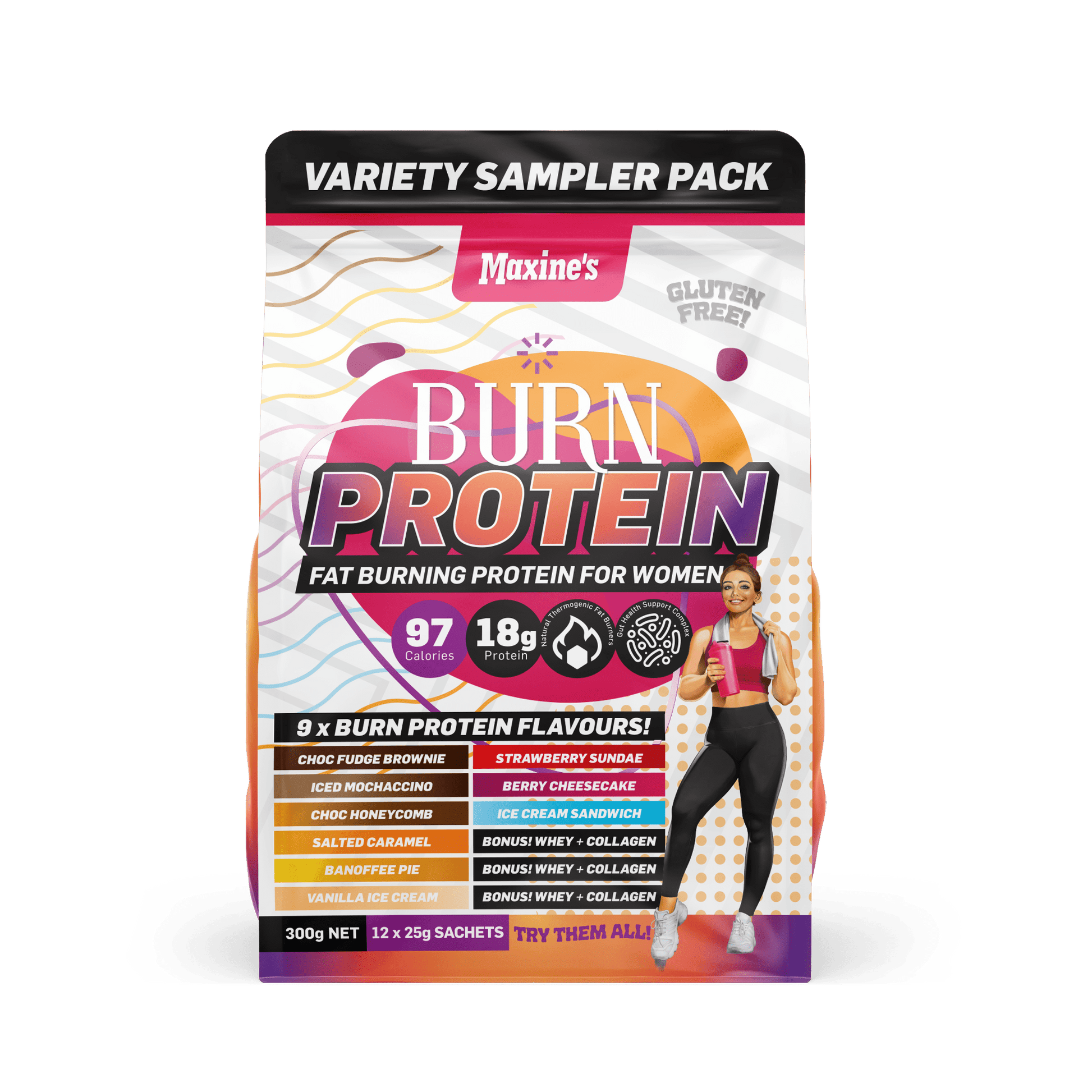 Burn Protein Sample Pack by Max's