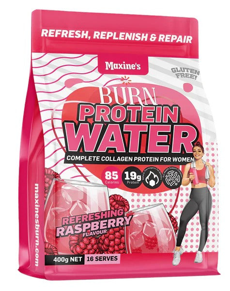 Burn Protein Water by MAXINE'S front bottle view