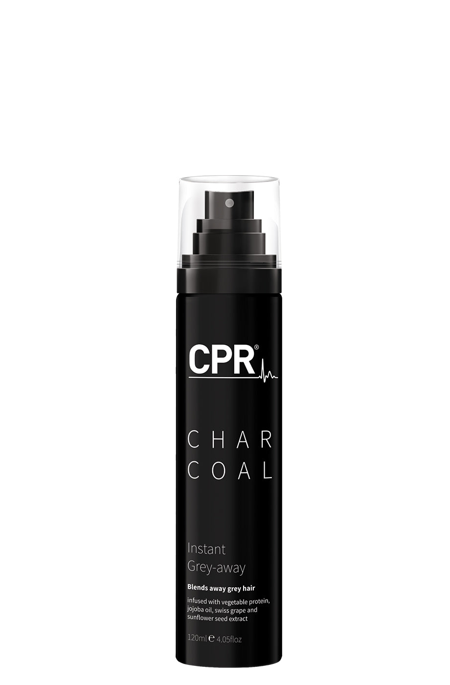CPR Hair Charcoal Instant Grey-Away spray bottle.