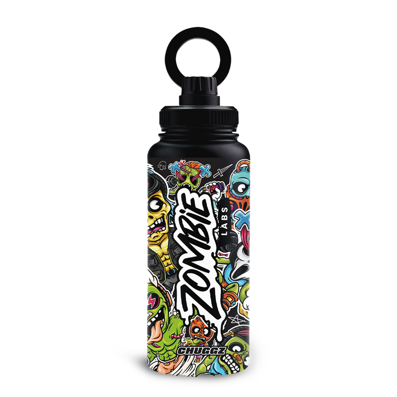 Chuggz Water Bottle by ZOMBIE front view