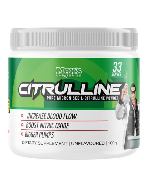 Citrulline by Max's supplement front view