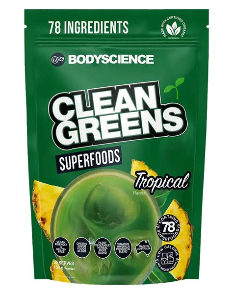 Clean Greens by BSc Supplements jar front view