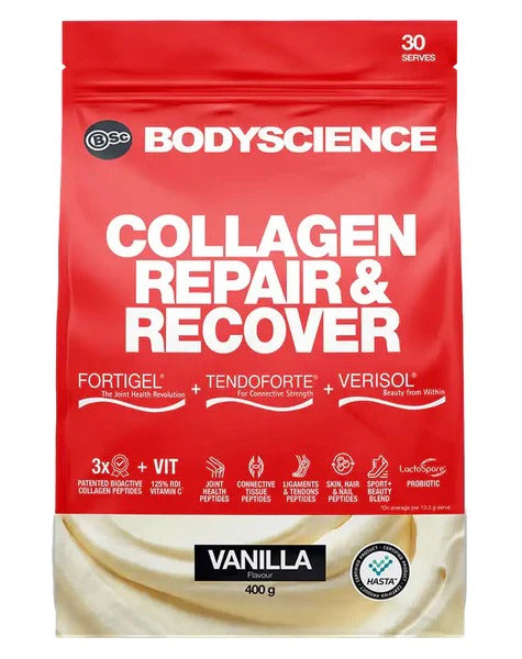 Collagen Repair & Recover by BSc Supplements jar front view