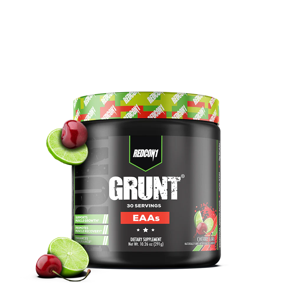 GRUNT EAAs label by Redcon1 close-up