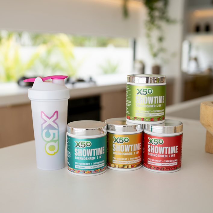 Guava Passion Thermoshred by X50Lifestyle serving suggestion in shaker