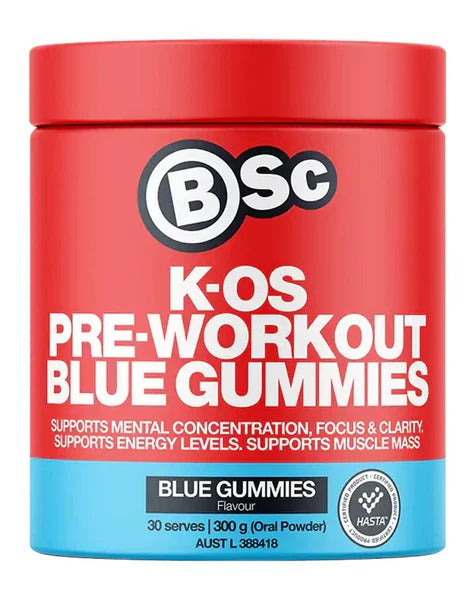 K-OS Pre Workout by BSc Supplements jar front view