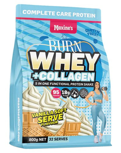MAXINE'S Burn Beauty Protein packaging detail