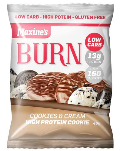 MAXINE'S Burn Cookies close-up of packaging