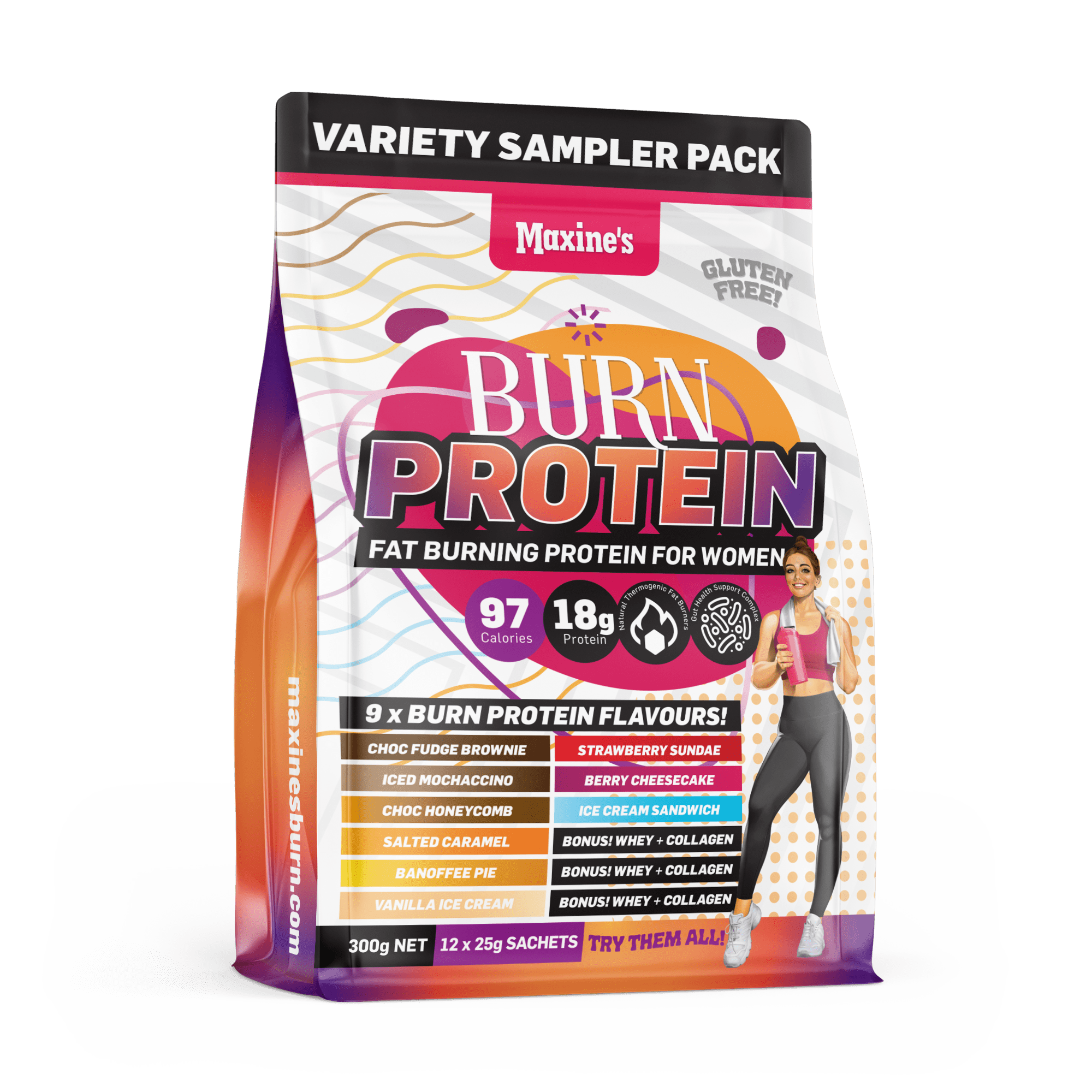Max’s Burn Protein Variety Sampler Pack