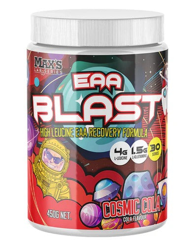 Max’s Protein EAA Blast tub close-up