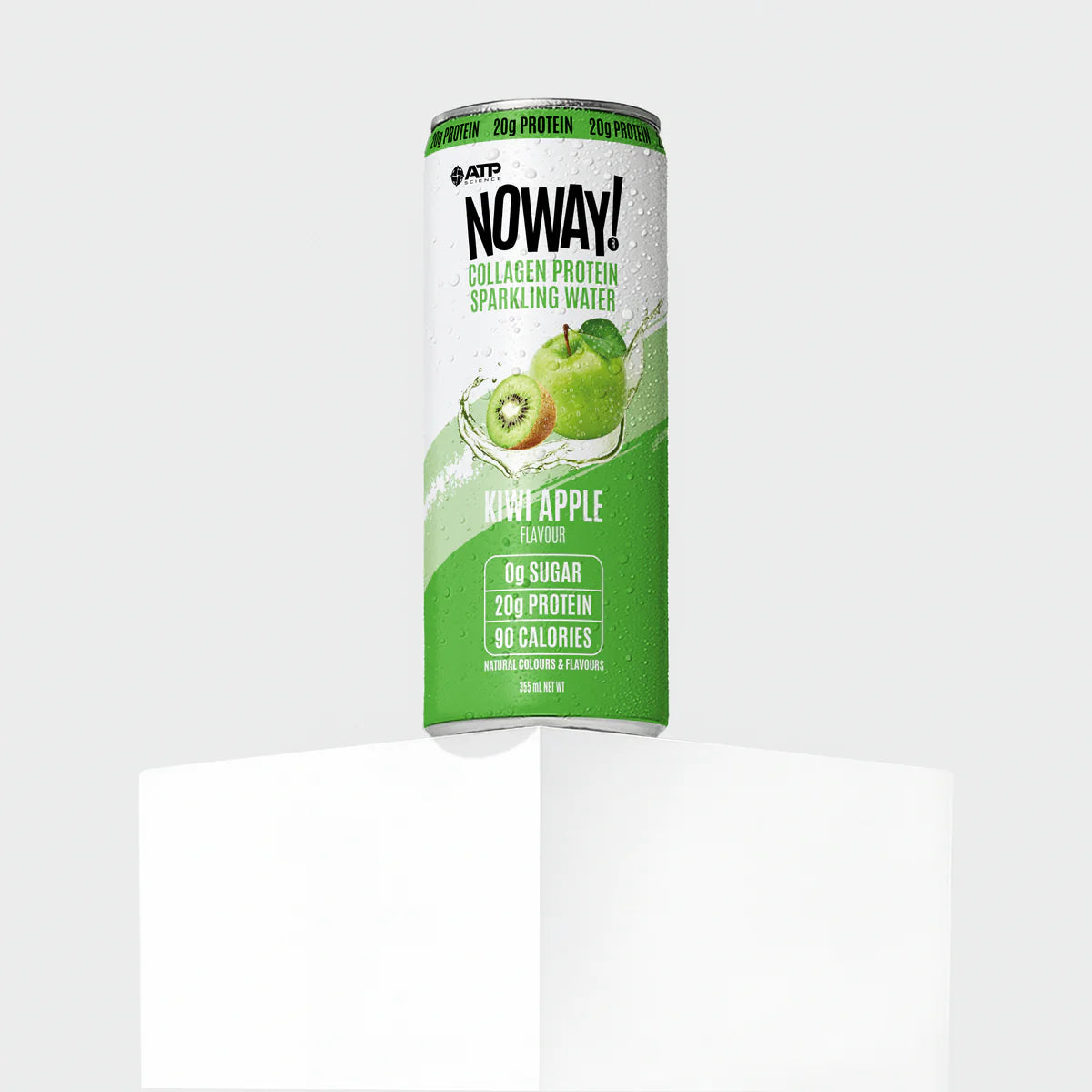 Noway Collagen Protein Water Sparkling Water Kiwi Apple 355ML X12