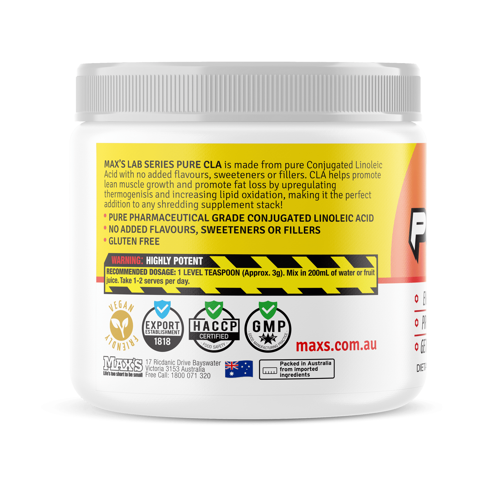 Pure CLA by Max's — premium body composition support formula