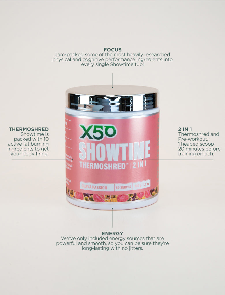 Raspberry Thermoshred by X50Lifestyle ingredients list photo