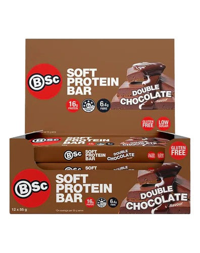 Soft Protein Bar by BSc Supplements energy & recovery concept shot