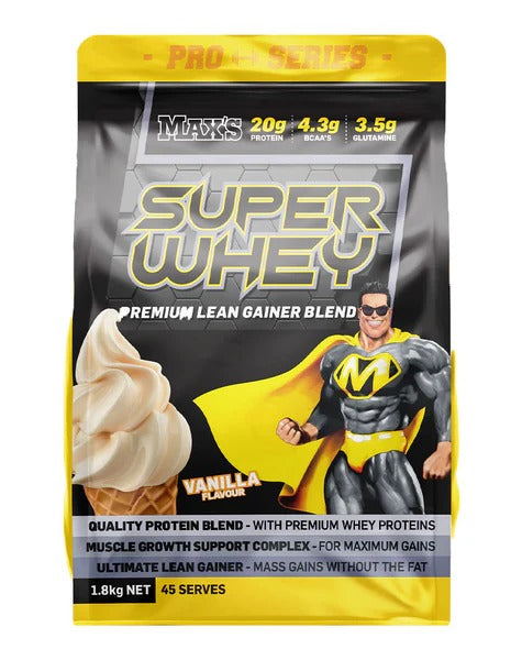 Super Whey by Max's Protein jar front view