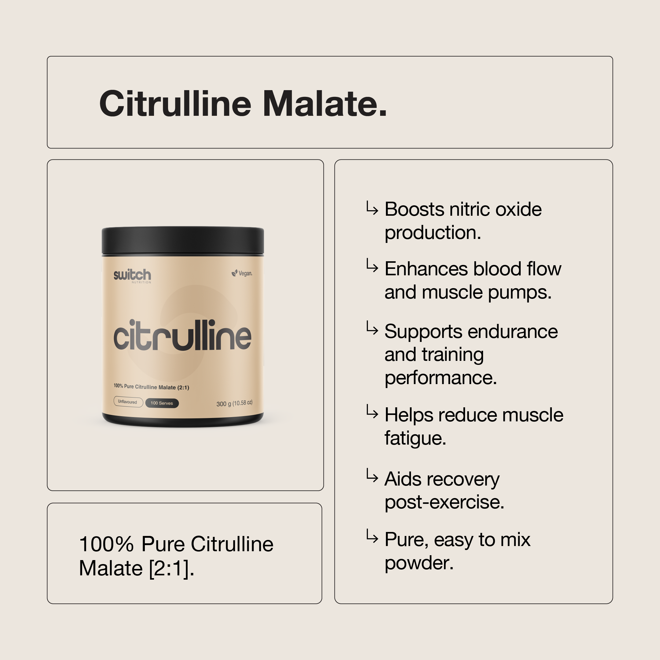 Switch Citrulline Performance packaging