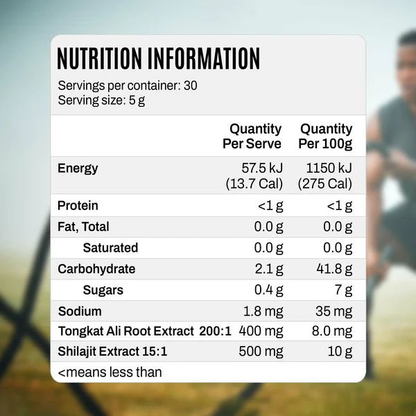 ATP Tongkat Ali & Shilajit Powder Berry 150g
