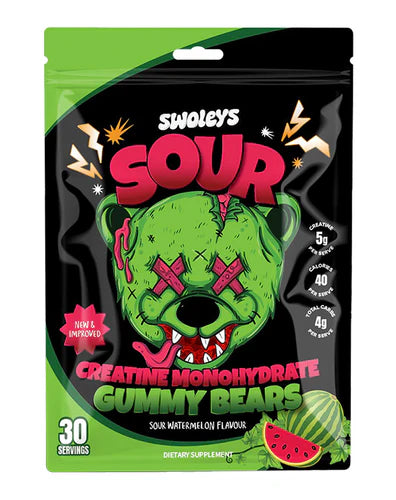 Swoleys Sour Creatine Gummy Bears 30 Serves
