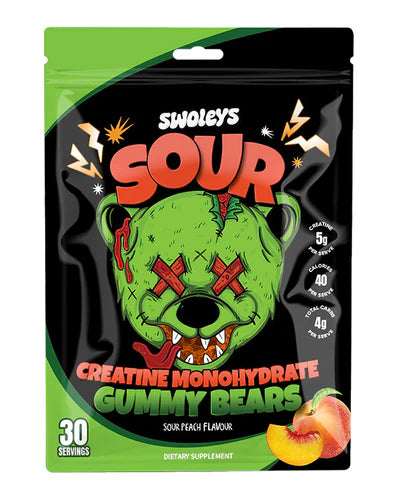 Swoleys Sour Creatine Gummy Bears 30 Serves