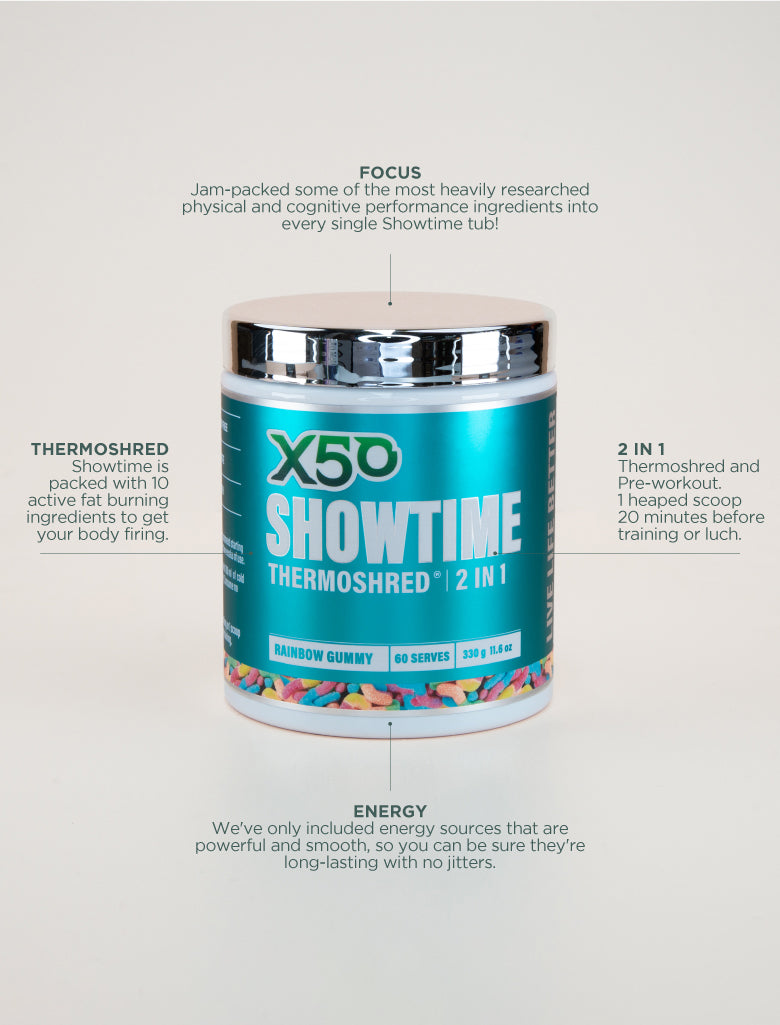 X50Lifestyle Rainbow Gummy Thermoshred flavour focus image