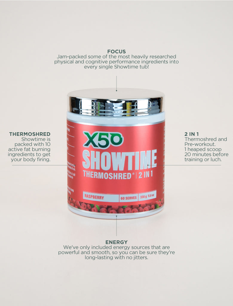 X50Lifestyle Raspberry Thermoshred flavour focus image