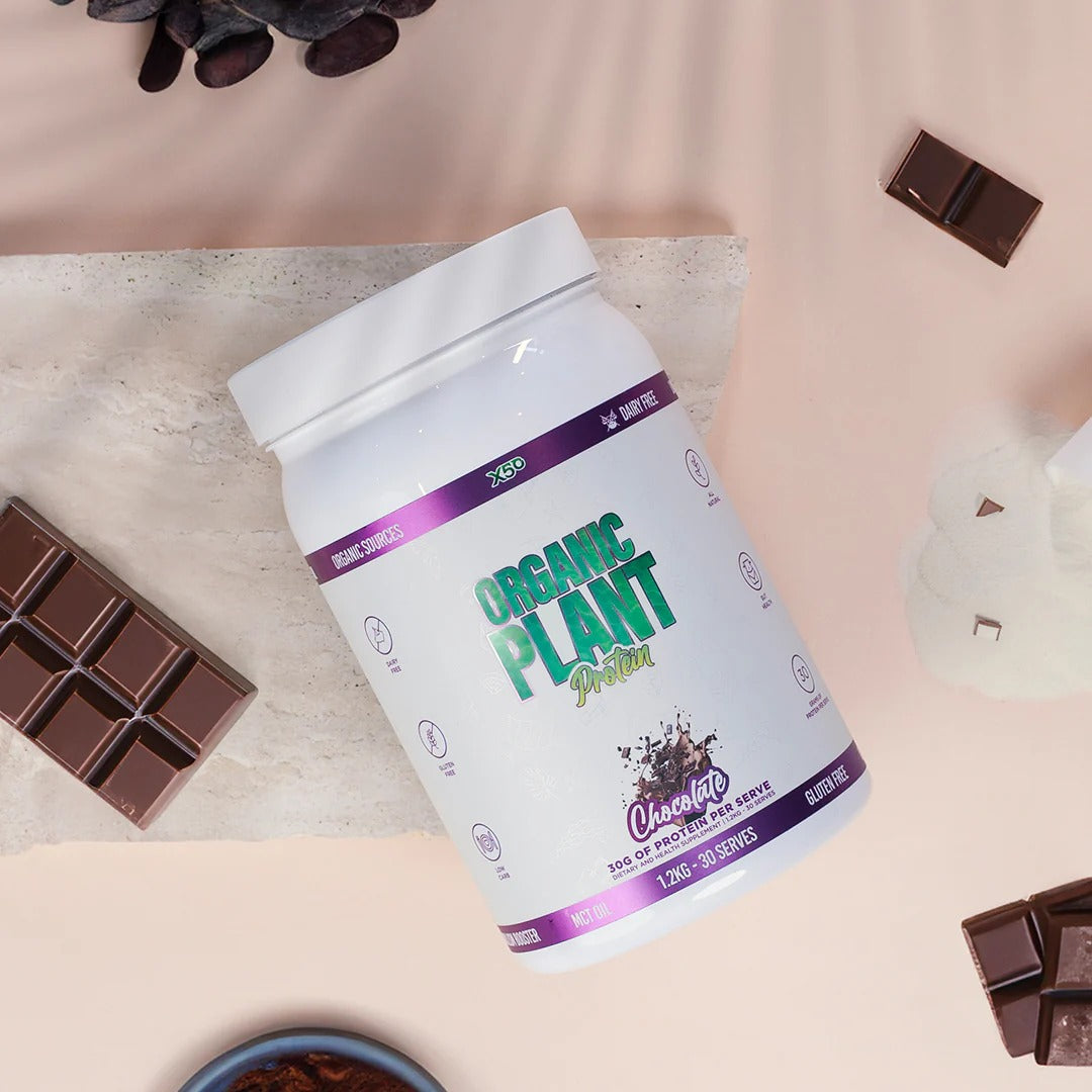 X 50 LIFESTYLE Strawberry Organic Plant Protein packaging close-up