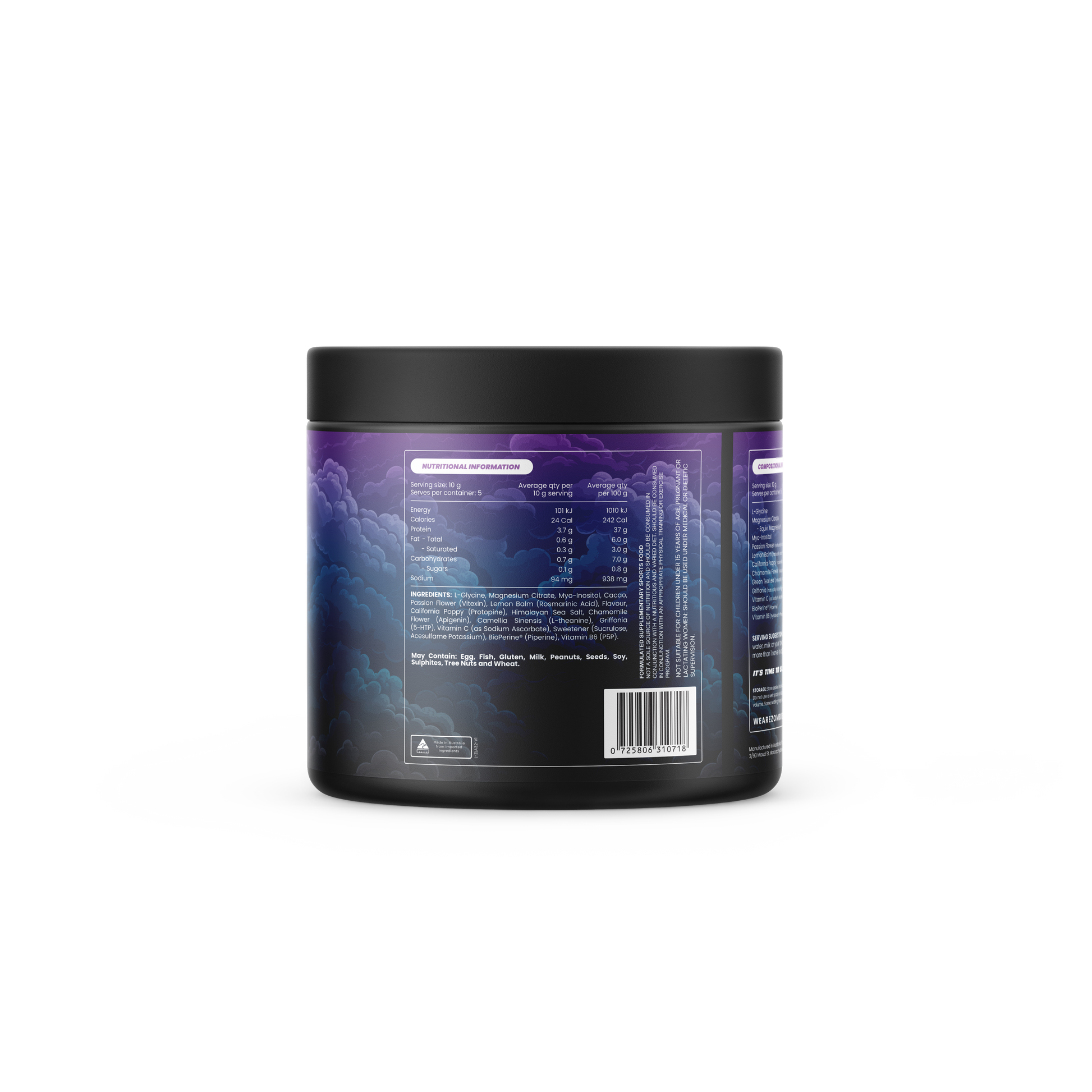 ZOMBIE BLACKOUTZ Sleep Formula capsules close-up