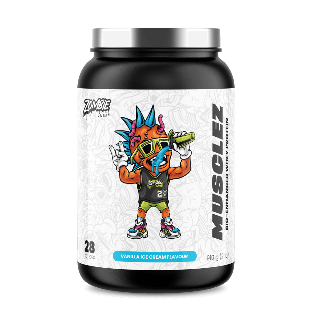 ZOMBIE MUSCLEZ Protein Powder Bottle Front
