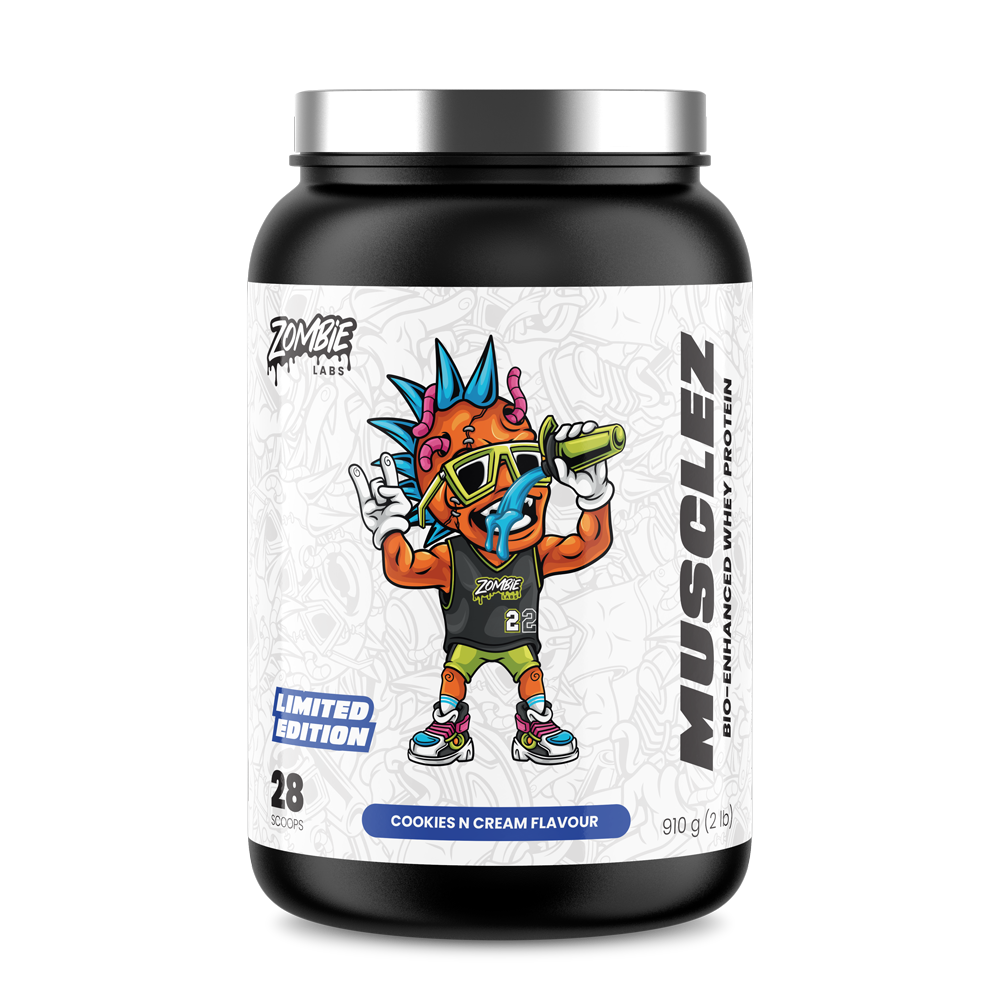 ZOMBIE MUSCLEZ Whey Protein nutrition label