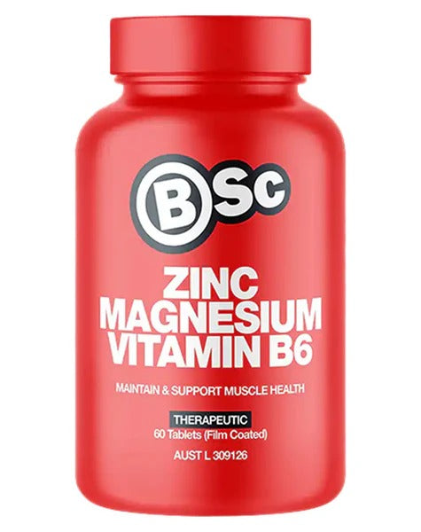 Zinc Magnesium B6 by BSc Supplements bottle front view