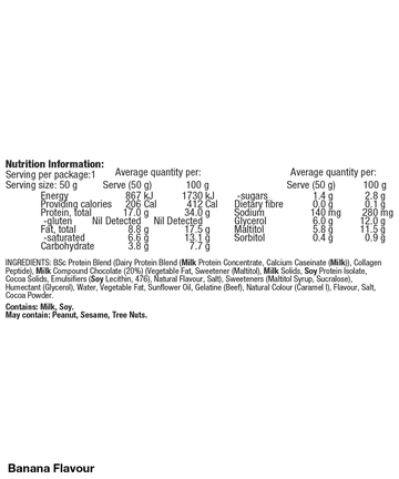 BSc High Protein Mellow Bar 50g Box of 12