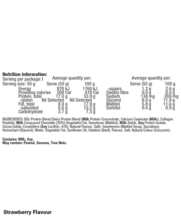 BSc High Protein Mellow Bar 50g Box of 12