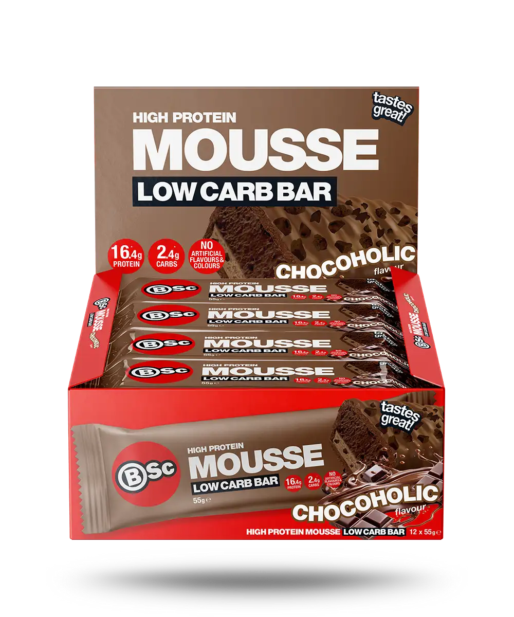 BSc Low Carb Mousse Protein Bar 55g 12 Pack