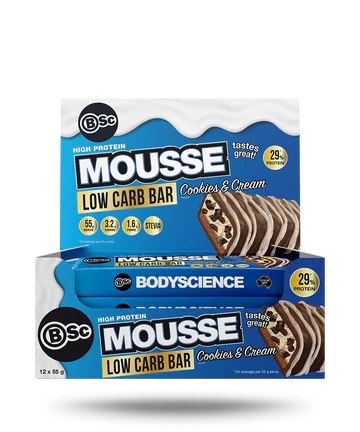 BSc High Protein Mousse Bar 55g Box of 12
