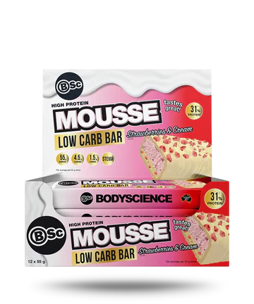 BSc High Protein Mousse Bar 55g Box of 12