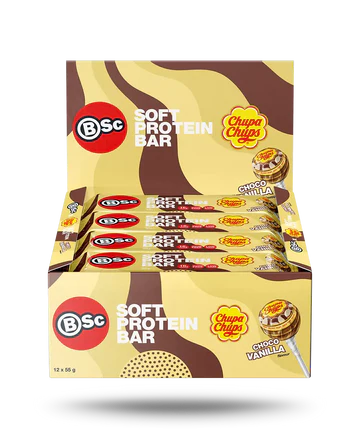 BSc X Chupa Chups Soft Protein Bar 55g Box of 12