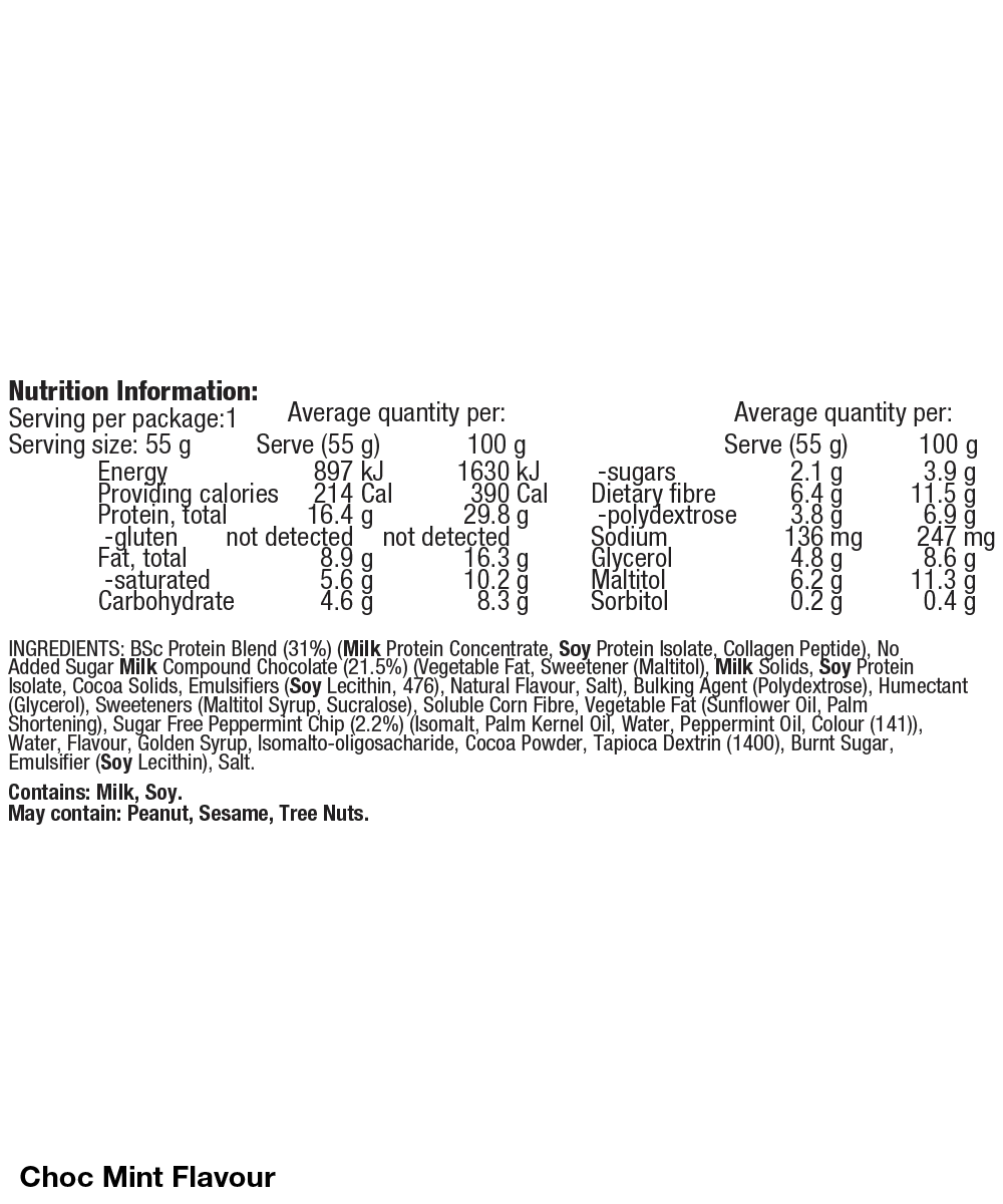 BSc Violet Crumble Soft Protein Bar 55g